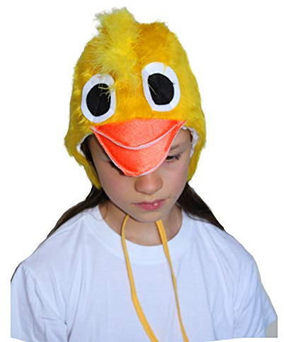 Kinder Mütze Ente Schnatterinchen Einheitsgröße gelb Tier Kopfbedeckung Karneval