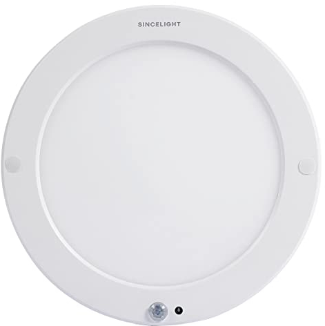 18W LED Deckenleuchte lampe mit PIR bewegungsmelder innen, Dual Sensor Mode umschaltbar, Motion Detective von Dämmerung bis Sonnenaufgang oder auto ein/aus für den ganzen tag, Aufputzmontage