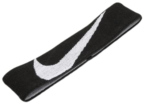 Nike Unisex – Erwachsene Logo Knit Stirnband, Schwarz/Weiß, One Size