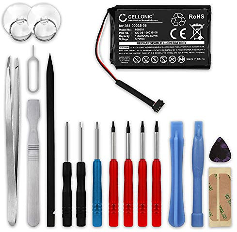 CELLONIC, Akku Navi kompatibel mit Garmin Edge 1000, Approach G8 (1050mAh, 3.7V) + Werkzeug-Set Ersatzakku 361-00035-06 DJ04EJ31B05N9