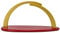 Seiffener Volkskunst | LED Lichterbogen Schwibbogen 42x21cm | Erzgebirge Leerbogen | 25008/15 | Weihnachtsbogen zum selberbestücken | rot/Gold