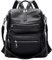 ALTOSY Sac a Dos Femme Cuir Veritable Grand Élégant Sac à Bandoulière Avec Compartiment Pour Ordinateur Portable Poches Multiples (S106 Noir)
