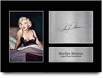 HWC Trading A4 Marilyn Monroe Some Like It Hot Geschenke Gedruckt, Signiert Autogramm Bild Für Film-Erinnerungsstücke-Fans