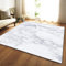 Sticker Superb Elegantes Marmor Teppich Weicher Flanell Wohnzimmer Matte 120x160 cm Weiß