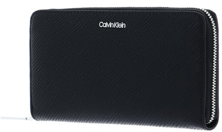 Calvin Klein CK Elevated Zip Around Wallet Saffiano L CK Black