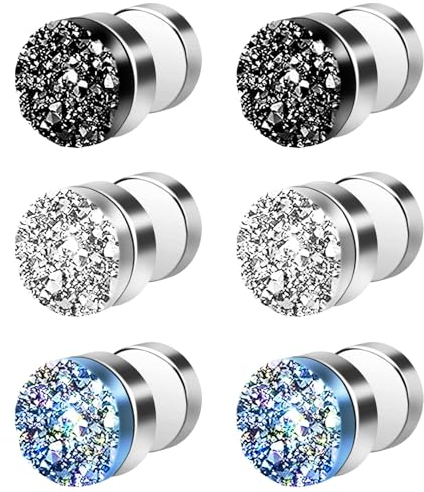 Pipihome Magnet Lymph Ohrringe, Magnet Ohrringe Abnehmen, Lymphdrainage Ohrringe, Nicht Durchbohrend Magnetique Ohrringe, Magnetische Akupressur-Ohrringe Perfekte Geschenk für Damen Herren