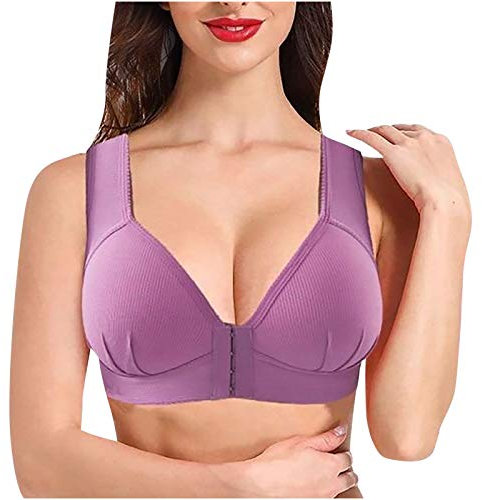 Briskorry Soutien-Gorge sous-vêtements d'une pièce Soutien-Gorge Soutien-Gorge Solides pour Femmes Ensemble Vaisselle Orchidée