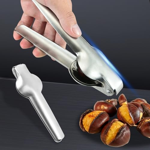 Kastanien Clip, Kastanien schneider, Chestnut Opener Cutter, Maronizange, Edelstahl Metall Kastanienschneider, für Verschiedene Anlässe wie Küche, Party,verwendet Werden