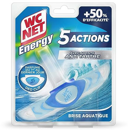 WC Net Energy Bloc Anti-tartre 5 Actions Brise Aquatique 38 g