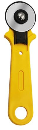 Cutter rotatif de 45 mm, poignée ergonomique avec lame tranchante, machine de découpe rotative pour cuir, artisanat, couture, matelassage