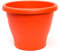Acan Tradineur Pots ronds en plastique pour plantes et fleurs méditerranéennes avec trous inférieurs Récipient extérieur et intérieur de la maison Marron 60 cm