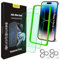 JESOHO Blue Light Screen Protector for iPhone 14 Pro (6.1)*2 Pack + 2 Pack Camera Lens Protector,Eye Protection,HD Blue Light Blocking Tempered Glass Film, No Bubble, with Easy Installation Kit