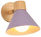 LIGKIN Lampade da Parete Interni Moderna E27 Applique da Parete Industriale Vintage Lampada da Parete Ruotabile in Legno Lampada a Muro per Camera Soggiorno Caffè, Ø18cm(Viola)