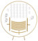 1.5M Metall Luftballon Bogen Kit,Ballonbogen Rund Gold,Ballon Kreis Rahmen Kit,Ballon Girlanden Halter,Hochzeitsbogen Rund,Ballonsäulenständer Set,Balloon Arch Kit.Ballonbogen Metall
