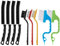 9 Stück Spaltreinigungsbürste Set, Multifunktionale Hand Held Gap Reinigungsbürsten Kits, Nut Lücke Reinigungswerkzeuge, für Nut Fenster Bahnen Badezimmer Küche.