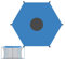 Ø 427 cm Sonnenschutz Trampolin Zelt Abdeckung | Trampolin Zubehör Trampolin Abdeckung Trampolin Sonnenschutz | Trampolin Schattenabdeckung | Trampolin Schutzhülle Wasserdicht Oxford