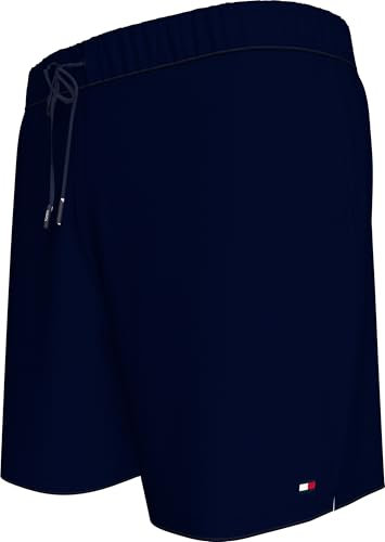 Tommy Hilfiger Short de Bain Homme Medium Drawstring avec Logo, Bleu (Desert Sky), XXL