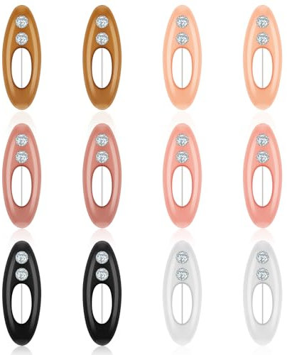 Giantree Hijab Nadeln, 12 Stück Hijab Pins, Sicherheit Hijab Pins Klein Hijab Nadeln Hijab Clip Brosche Pins für Frauen Sicherheitsnadel für Hijabs Pullover Bluse Cardigan Kleider Scha(Farbmischung 1)