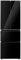 electriQ 320 Litre French Style American Fridge Freezer - Black Glass