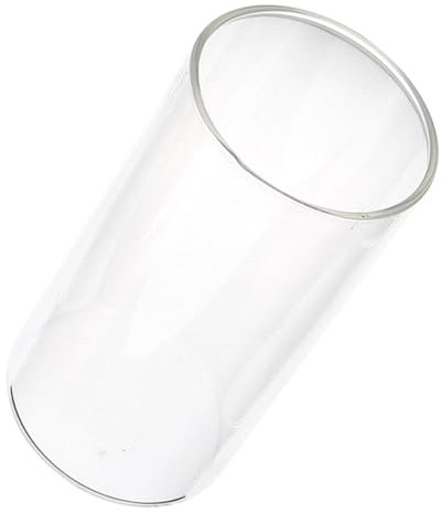 GREENADSCAPE Glass Candle Cup Lamp Shade Cylindrical Candlestick Clear Candle Shades Clear Household Candle Shades Hurricane Candleholder Sleeve Candle Holders Wedding Centerpieces Transparent