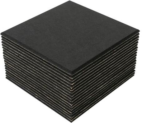18 Stück Akustikplatten, Quadratische Akustikplatten Selbstklebend Schallabsorber Schallschutz Wandpaneele Platten Akustikpaneele, Akustikelemente Wandpaneel