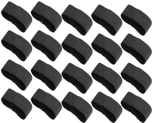 20 Stück Trauerflor Armbinde Schwarz Armband Elastisches Trauerbinde Trauerarmbinde Trauerflor Trauerbinden Trauerbinde Trauer Armbinde Trauerband für Beerdigung Trauer Sport Fußballmannschaft