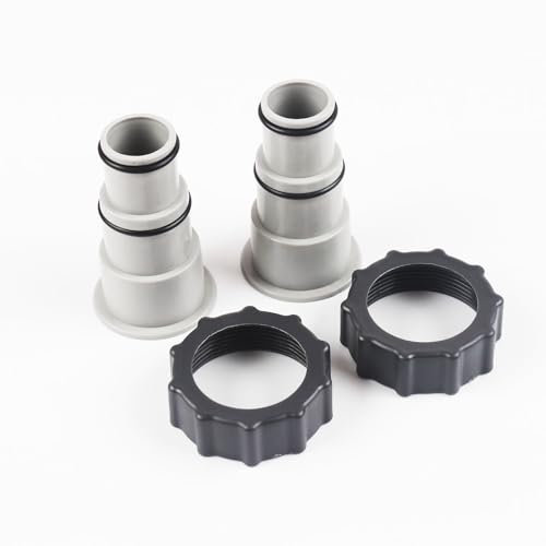 2 pcs Adaptadores de Manguera de Bomba Roscada de Repuesto para Piscinas Compatibles con Mangueras de 1.5 y 1.25, manguera piscina,adaptador piscina