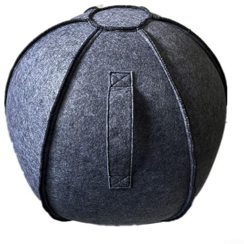 Jonikuper Schutzhülle für Yoga-Bälle, 3 mm dicke Filzhülle, faltbare Aufbewahrungstasche, für Fitnessstudio, Zuhause, Büro, 55 cm, 65 cm, 75 cm (65 cm)