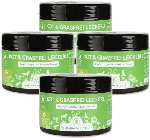 Gras KOTFRESSER Drops | KOT & Grasfrei Leckerli 4 x | Präbiotische Snacks gegen Magen-, Analdrüsen-, Verdauungsprobleme | Reduziert Sodbrennen