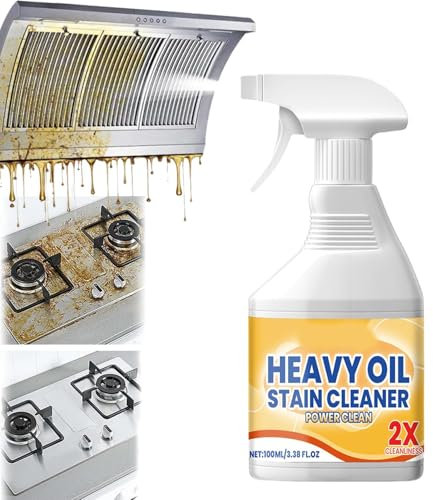 Kitchen Heavy Oil Cleaner,2025 Powerful Oil Enemy Foaming Cleaner, Multifunctional Kitchen Foam Cleaning Stubborn Stains Remover, Range Hoods, Grime & Grease, Kitche Oi l Cleaning Agent (1)