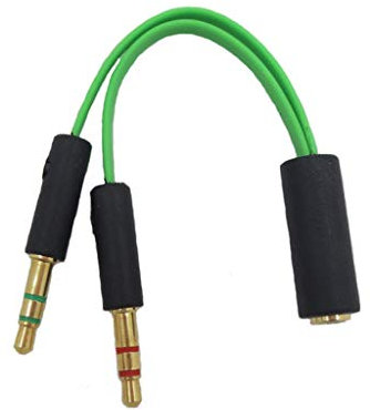 HEEZOU Adaptateur de casque détachable pour casque de jeu d'ordinateur, câble de rechange pour casque de jeu