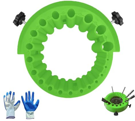 Afilador de Muelas Herramienta Universal, Afilador de Brocas, Herramienta Guía de Afilado de Brocas, Multiespecificación, con Guantes, para Brocas de 2 a 13mm y Amoladora de 115mm y 125mm(Verde)
