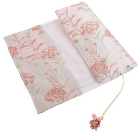 HYTROVE Copertina per Libri Stoffa Decorativa Custodia Pratica per Libri Regolabile Design Elegante con Dente Leone per Scuola e