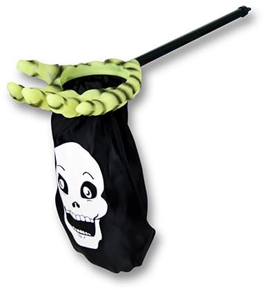 Green Halloween Hand Trick or Treat Plastic Bucket 53cm – Spooky Halloween Sweet Holder, Scary Candy Bucket Bag for Kids & Adults