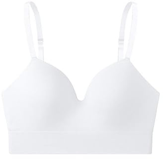 AILISK Rose on Six Daily Essential BH- Bugelfrei & Alltagskomfort(Weiß,XL)