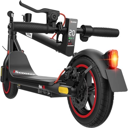 E Scooter mit Straßenzulassung für Erwachsene Teenager 14+ mit App, Max 20-30km Reichweite 20km/h, ABE Faltbarer E Roller mit 10 Zoll Luftreifen, Leicht Tragbar Elektroroller für Stadtpendler