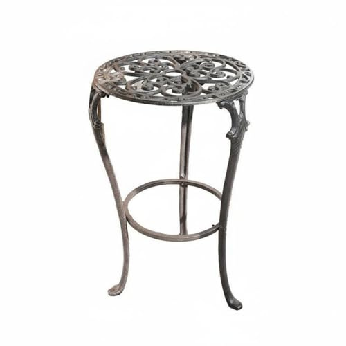 MotiveTech Vintage Blumenhocker bodenstehend antiker Blumentisch Retro-Muster Blumensäulen Set für Wohnzimmer, Garten , 7234 Hoher Ständer