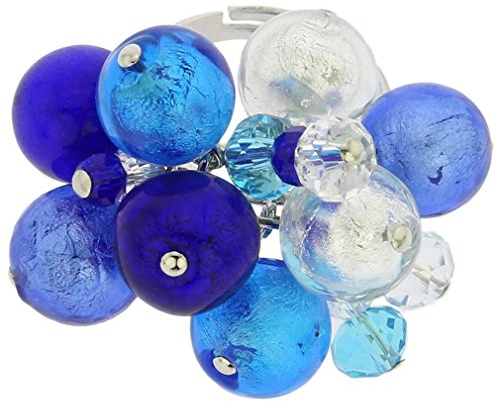 Sorgente Murano Glasring - Blau