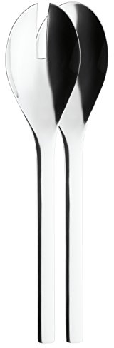 Puresigns ONE Extra Salatbesteck 30cm Edelstahl Poliert Silber 2-teilig