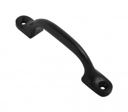 Dzina Hot Bed Handle 100mm Black Black Japanned Pack of 1