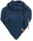 KNIT FACTORY - Dreiecksschal Coco - Damen Strickschal mit Wolle - Umschlagtuch für den Herbst und Winter - Winterschal - Dreieckstuch - Hochwertige Qualität - XXL Schal - 190 x 85 cm - Jeans