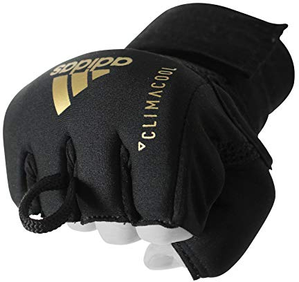 adidas Unisex Quick Wrap Speed Trainingshandske Boxbandage, Black/Gold, S/M EU