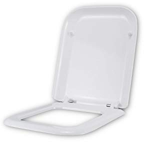 Idrotop WC-Sitz für CIELO SHUI THERMOINDUENTE WEIßER Reißverschluss Edelstahl normal oder verlangsamt soft close