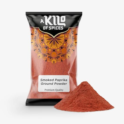 A Kilo of Spices | Smoked Paprika Powder 1Kg | Rich in Antioxidants, Adds Depth to Dishes, Ideal for Cooking & Seasoning - Perfect for BBQs, Soups, and Sauces
