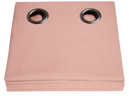 Moondream LumenControl™ Verdunkelungsvorhang | Licht+Sonnenschutz | 100% Lichtschutz | EU Herstellung | Ösen | Rosa MC343 | 135B x 260H cm