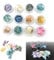 12 Teile irisierende Muschelsplitter in Pastellfarben für Nägel oder Resin/Kunstharz/UV Harz/Epoxidharz