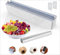Quasziwa Distributeur Film Alimentaire Magnétique - Coupe-Capsules Amélioré avec Lames Tranchantes, Distributeur Papier Aluminium et Film Pratique - Dérouleur Film Alimentaire pour Cuisine, Blanc