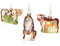 BRUBAKER 3-teiliges Baumkugel Set Raubkatzen Safari - Handbemalte Weihnachtskugeln Löwe, Leopard und Tiger - Mundgeblasener Christbaumschmuck aus Glas - Baumschmuck Lustig
