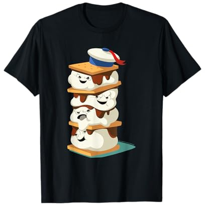 Ghostbusters Stay Puft Marshmallow Men S'Mores Stack T-Shirt