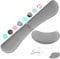 ZIBLY Wrist Rest Keyboard and Mouse Set - Anti-Skid Non Slip Ergonomic Wrist Cushion Support Pad - Easy Typing,Pain Relief - Premium Memory Foam for Work from Home (Wrist Rest Grey)